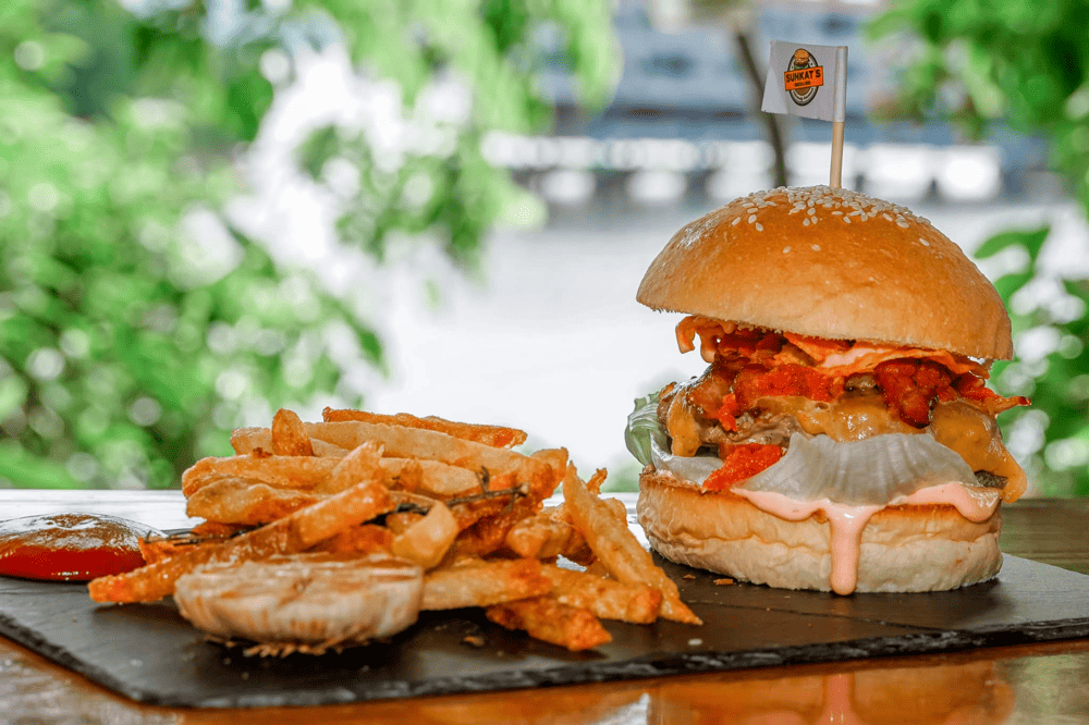 SunKat's Burgers is famous for its smash burger, crispy, juicy, and very unique flavor (Source: SunKat's)